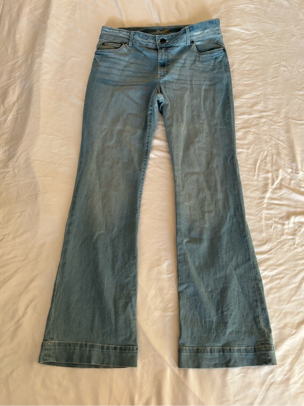Wrangler Light Blue Flare Jeans for Women